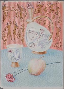 BIRGER EKMAN, teckningar, 8 st, signerade.