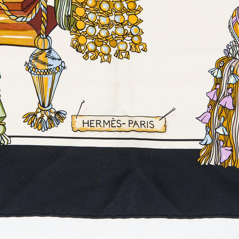 Hermès, a silk 'Passementerie' scarf.