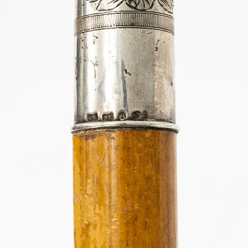 Käppar, 6 st, trä och silver, bl.a. MGAB, Uppsala, 1960.