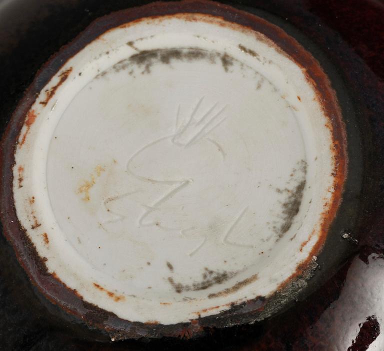 SKÅLAR, 2 st, stengods, Stig Lindberg Gustavsberg.