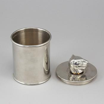 ANNA PETRUS, a 'Panter' pewter box, 2010.