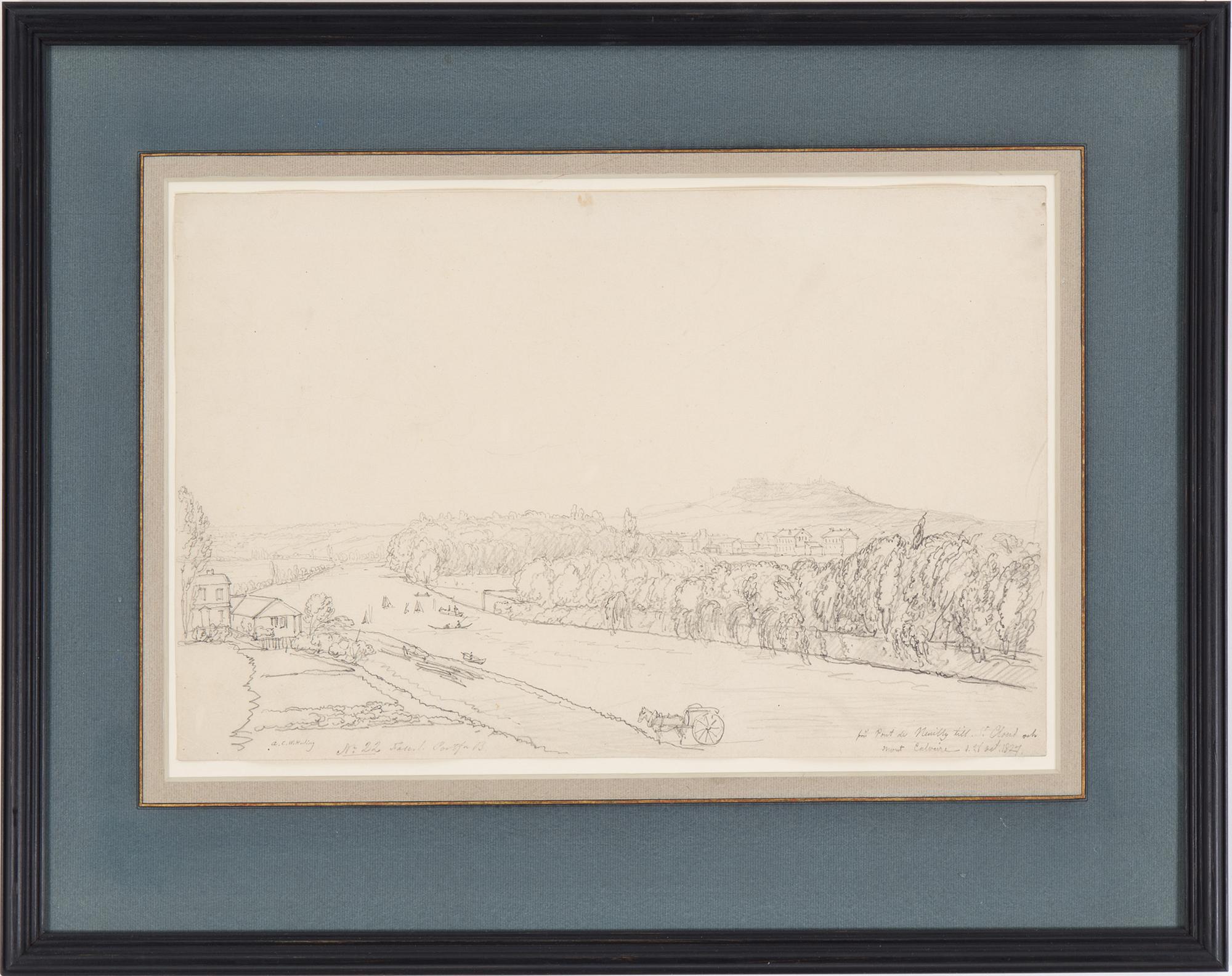 ALEXANDER CLEMENS WETTERLING, pencil. Signed and dated 26 okt. 1827 ...