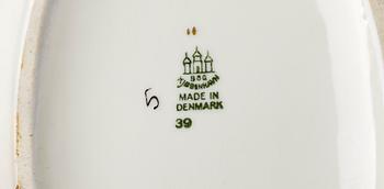 MATSERVIS, porslin, 36 delar, "Sachsisk blomst", Bing & Gröndahl, 1900-talets mitt.