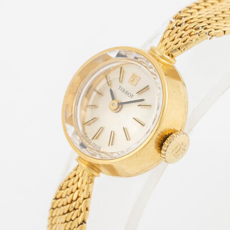 Tissot, armbandsur, 18K guld, 17 mm.