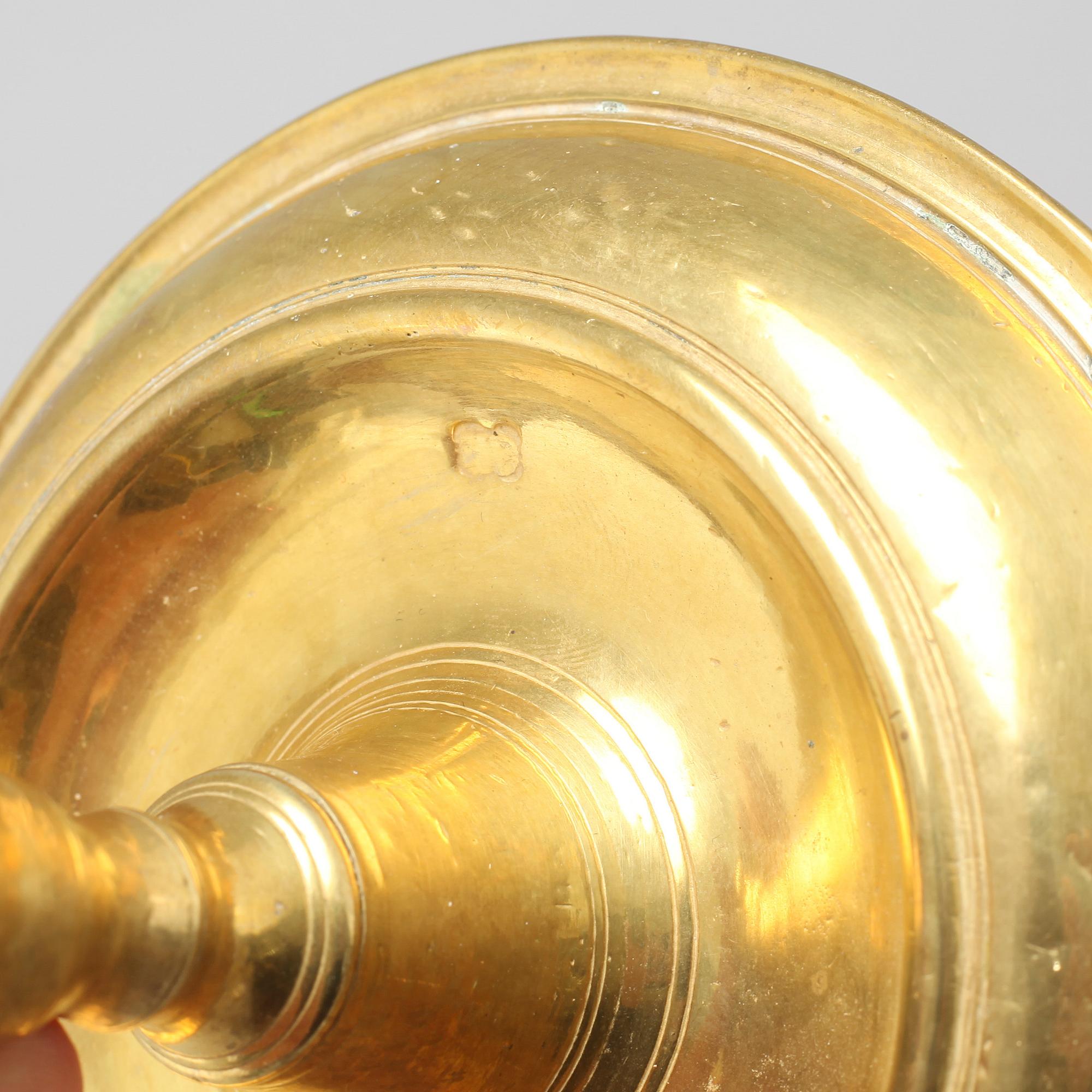 An 18th century candlestick.