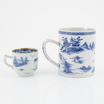 Seven pieces of porcelain, China, 18th-20th century.