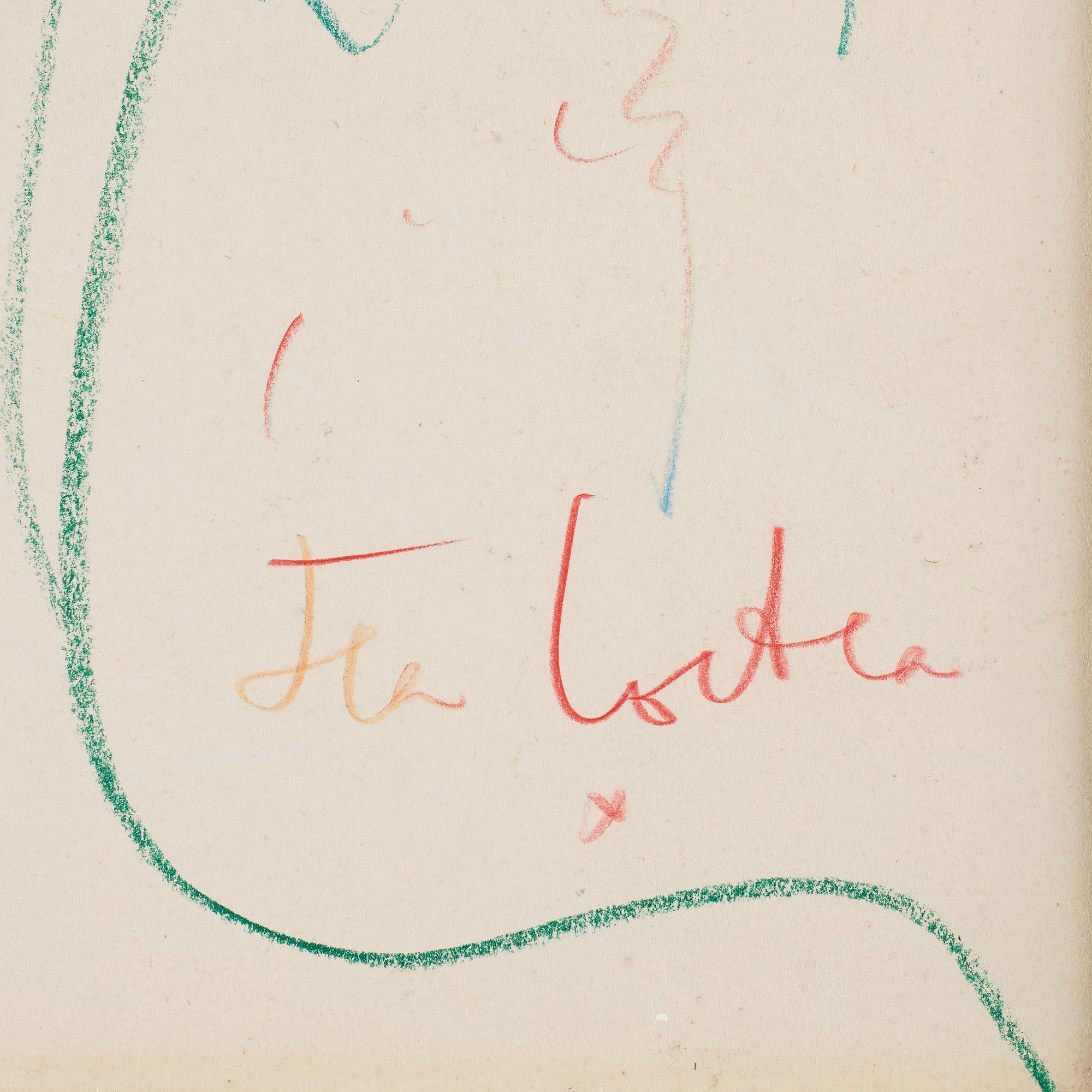 Jean Cocteau, "Faune à l’oeil vert".