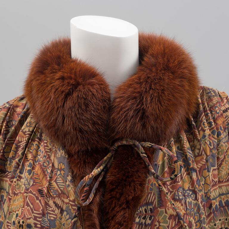 A fur trimmed coat from Grünstein G product, Finland.