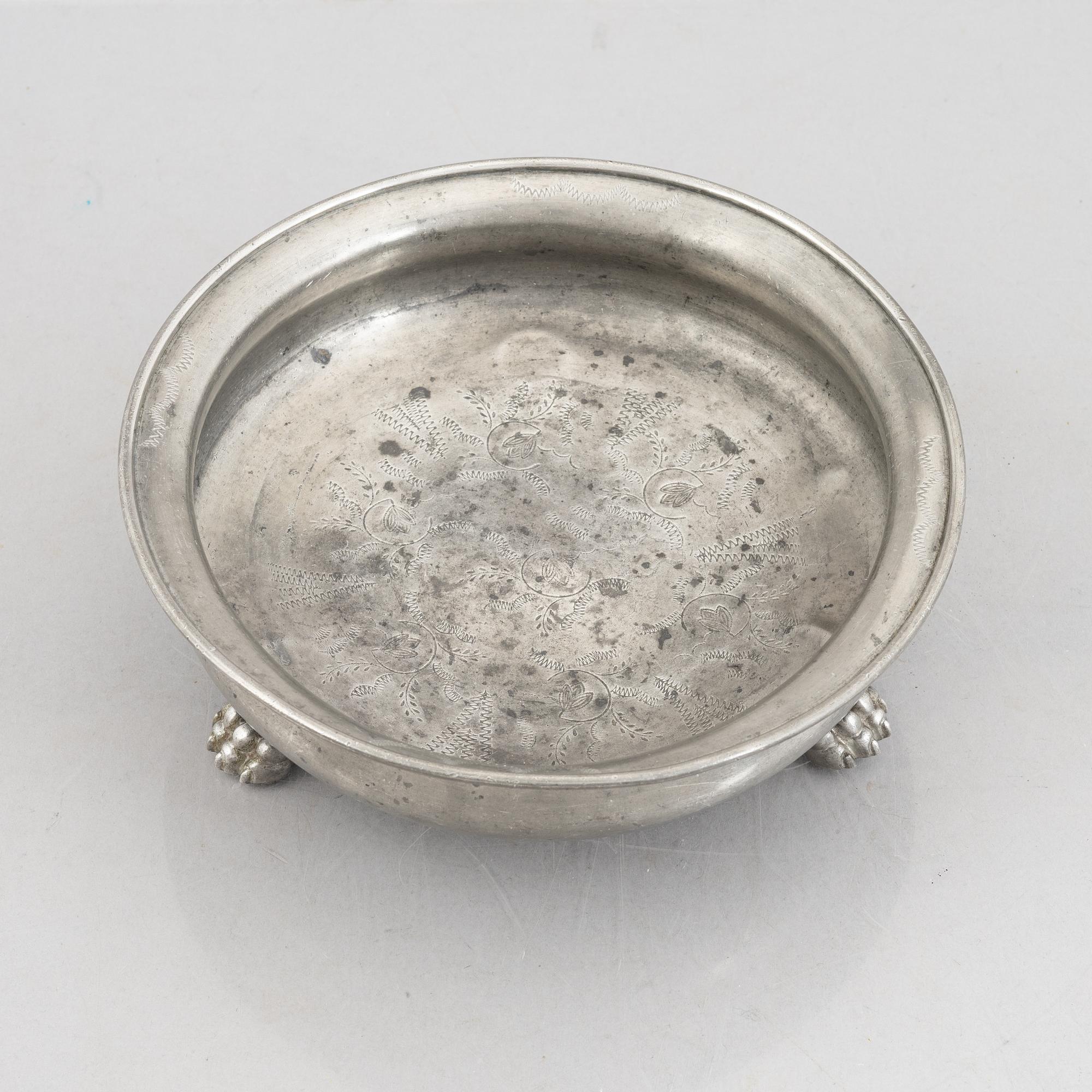 Estrid Ericson & Anna Petrus, a pewter bowl for Svenskt Tenn, model no A470, Stockholm 1929.