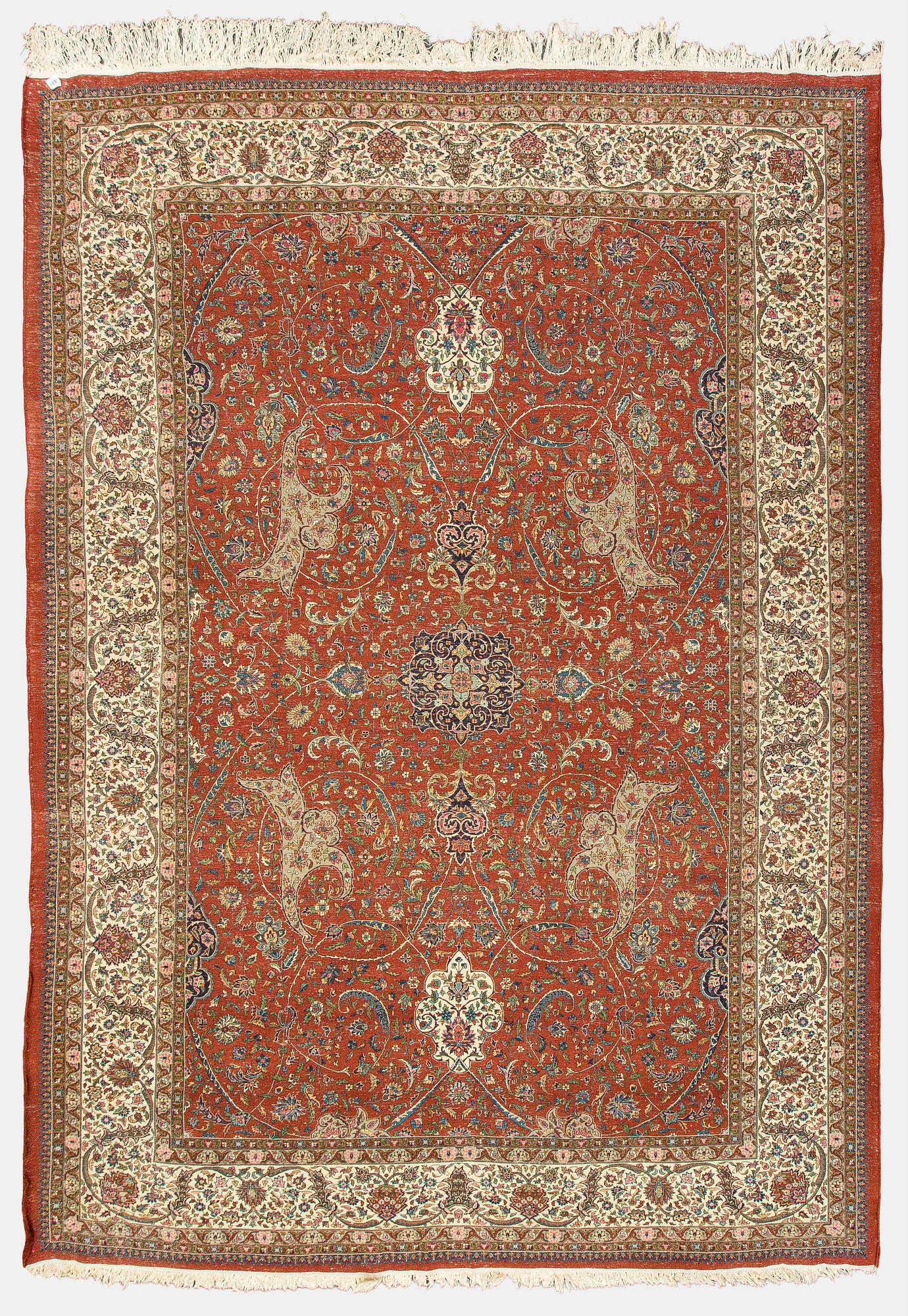Carpet, Tabriz, old, c. 440 x 280 cm.