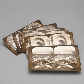 FOTOGRAFIER/VYKORT, The "perfec" stereograph, Edition de luxe, omkring år 1900. 37 st.
