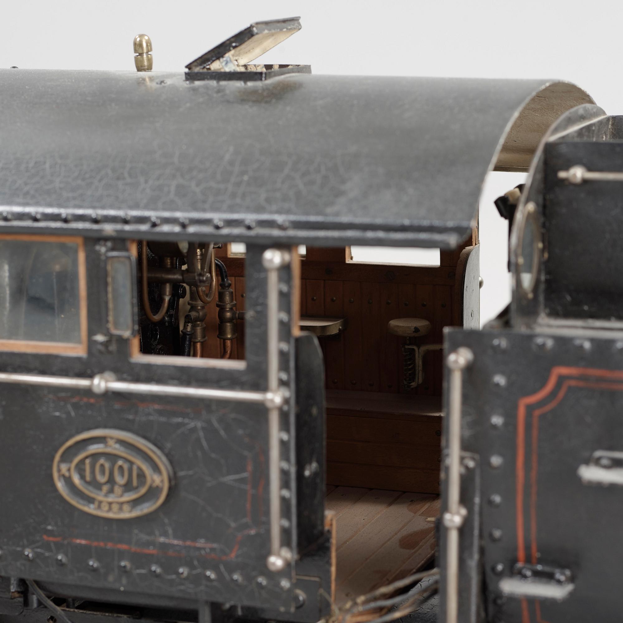 MODELL AV ÅNGLOK, modell A 1001, möjligen utfört av Sture Petterson, Kalmar. Bär datering 1926.