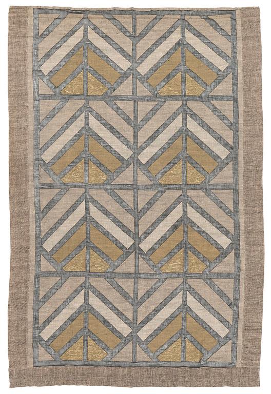 Maija Kolsi-Mäkelä, a drape, 'Tropikens sol', transparent tapestry variant, c. 244 x 161 cm, Helmi Vuorelma.