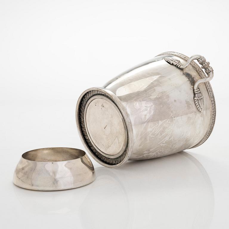 A german silver ice bucket,