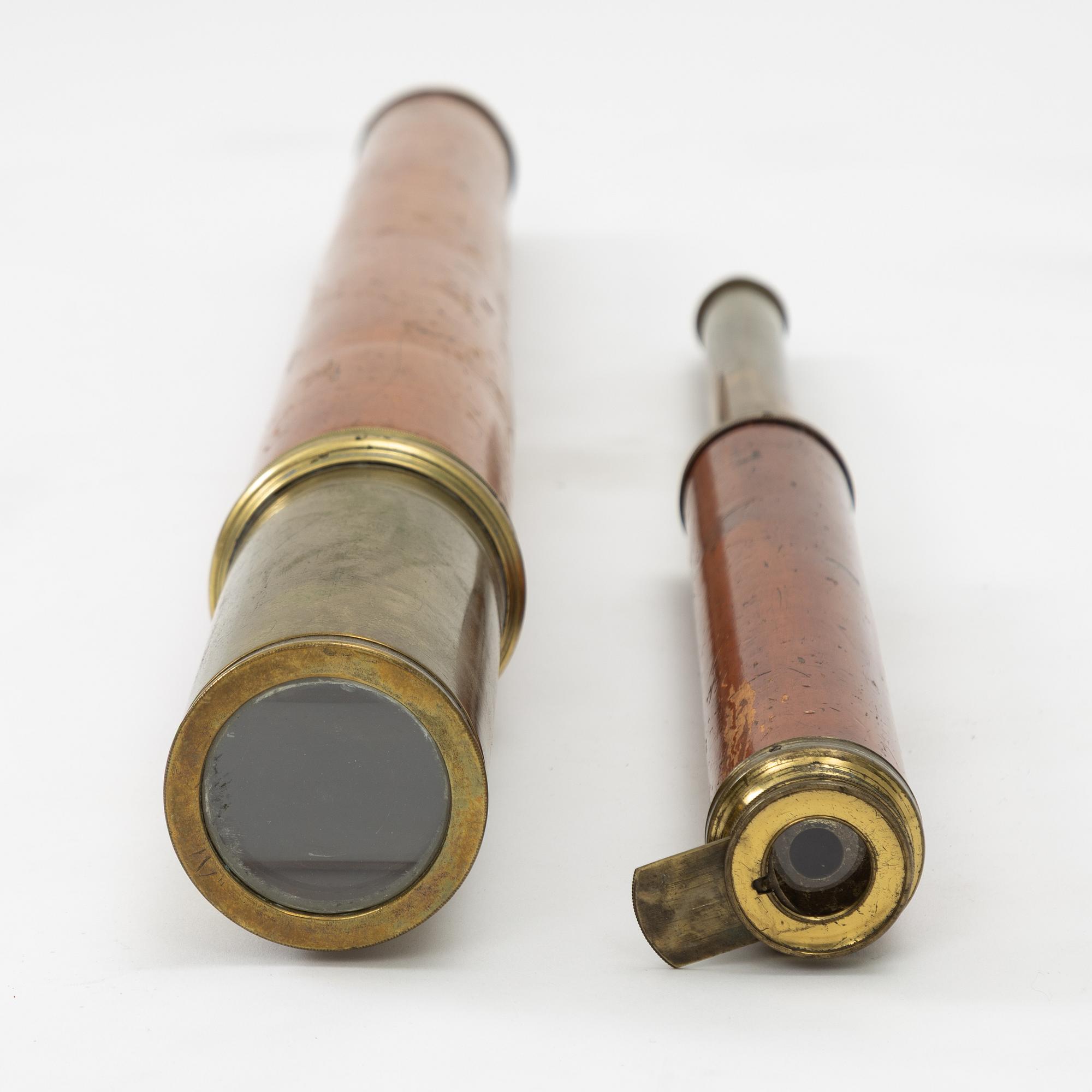 Two 19th century telescopes.