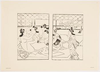 Mapp av Francois Poncetton, Les Erotiques Japonais, Paris, Editions du Siecle, 121 Bouleard Saint-Michel. MCMXXV.