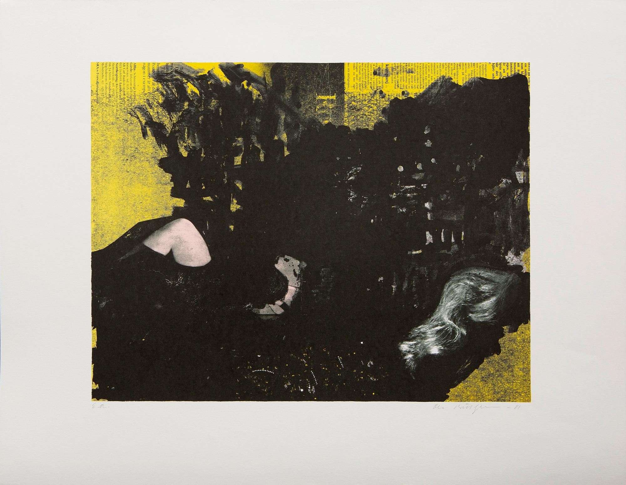 Ola Billgren, color lithograph, sigbed -81 EA.
