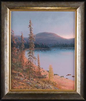 Veli Koljonen, Landscape from Lapland.