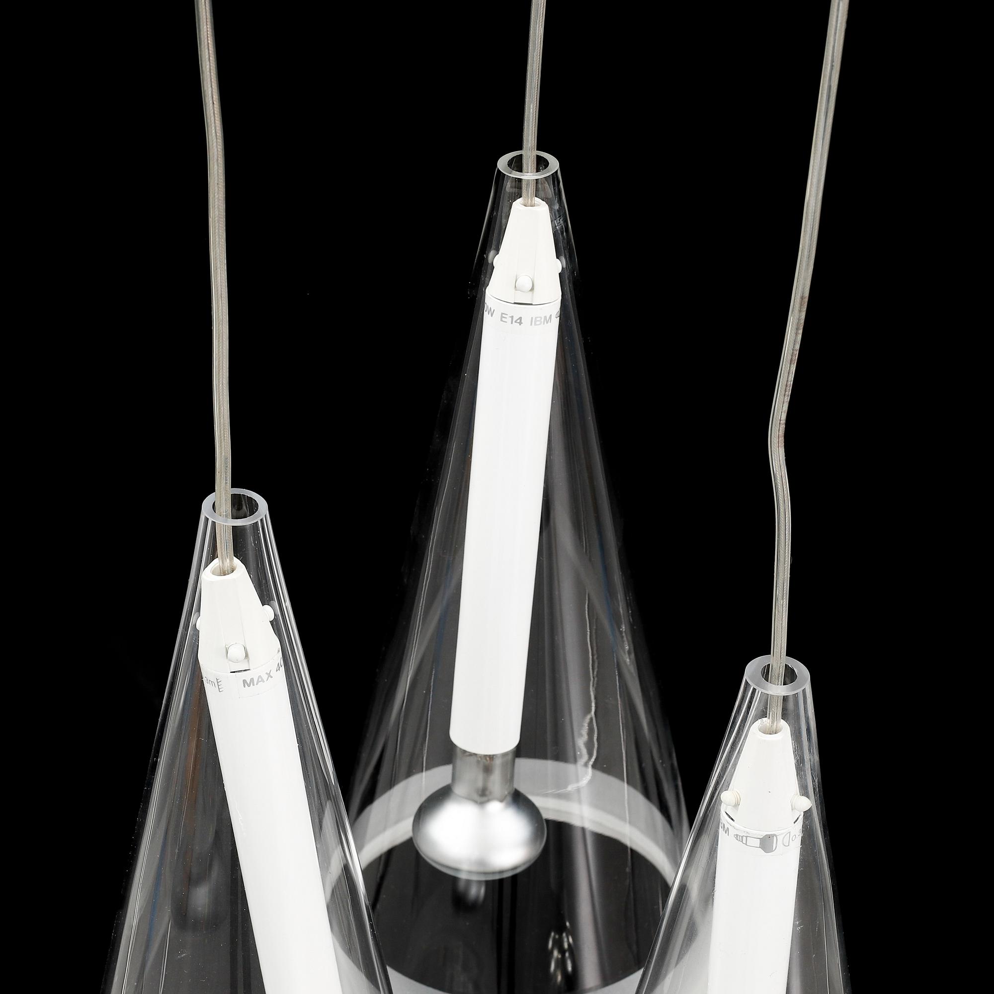 Achille Castiglioni, a 'Fucsia 1' ceiling lamp, for Flos.
