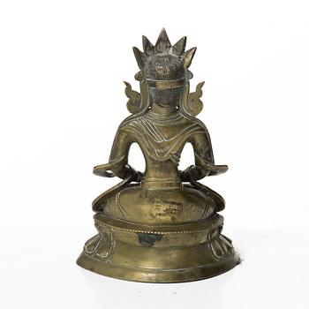 Amitayus, Buddha, mässing, 1900-tal.