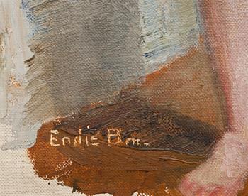 ENDIS BERGSTRÖM, olja på duk på pannå, Signerad.