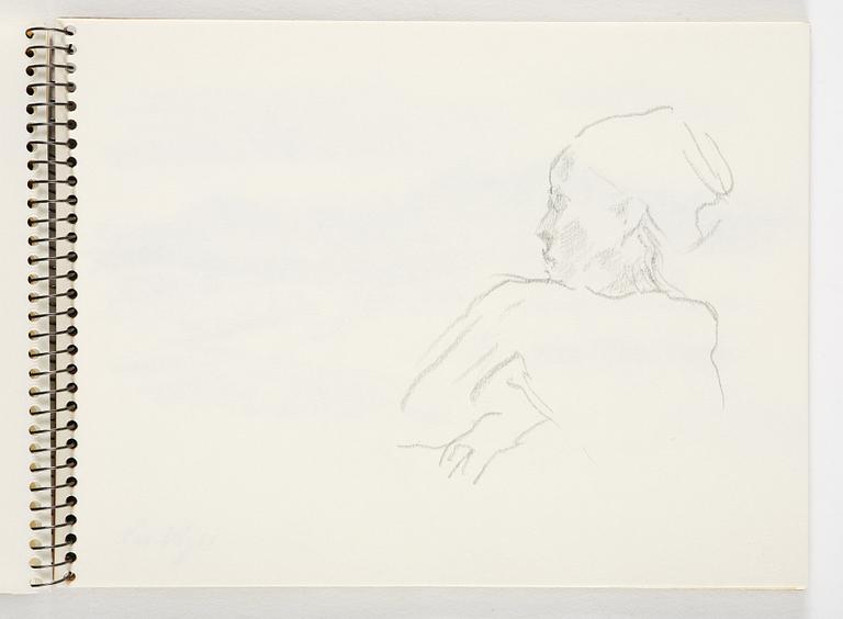 Lotte Laserstein, 4 skissböcker med blyertsteckningar.