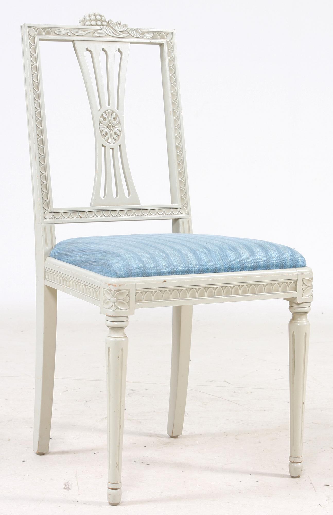 MATGRUPP, 9 delar gustaviansk stil, 1900-tal.