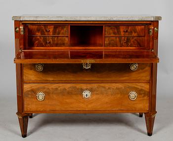 SEKRETÄR, gustaviansk stil, 1800-/1900-tal.