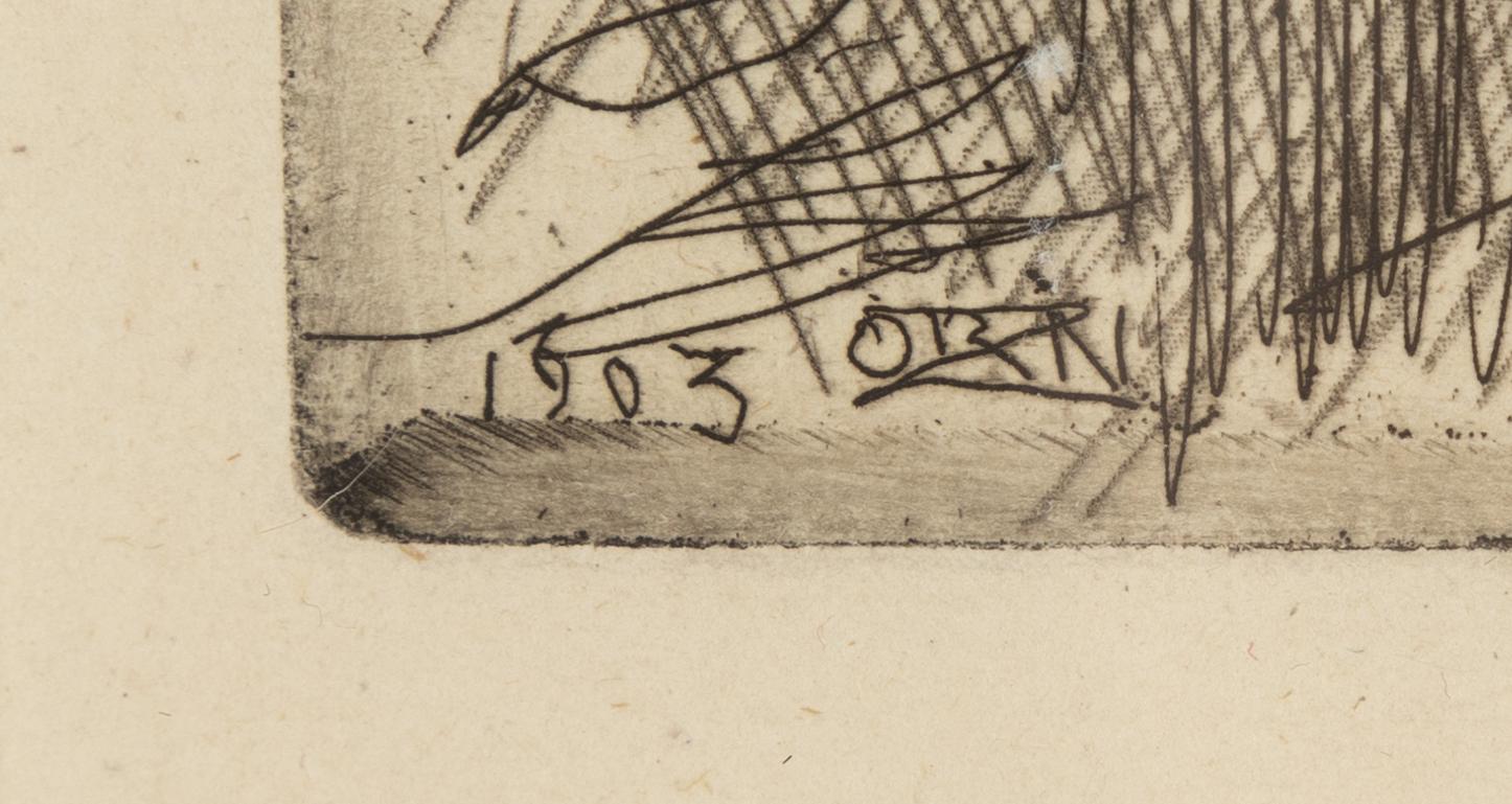 Anders Zorn, etching, 1903, signed in pencil.