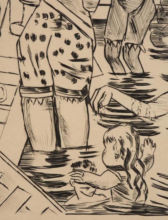 Max Beckmann, "Frauenbad“.