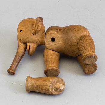 A wooden elephant design KAY BOJESEN, Denmark.
