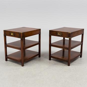 A pair of 20th century bedside tables.