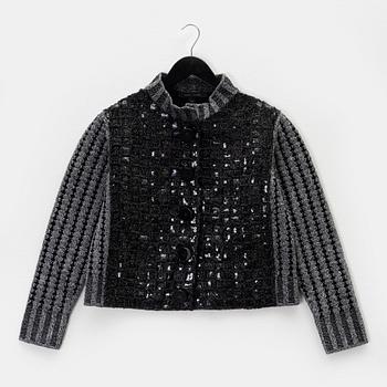 Marc Jacobs, a wool and sequin cardigan, size XS.