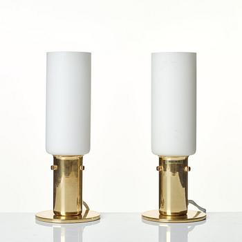 Hans-Agne Jakobsson, a pair of table lamps, model "B 145", Hans Agne Jakobsson AB, Markaryd, Sweden 1960's-70's.