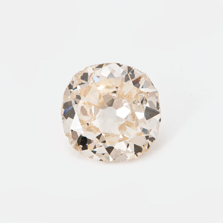 En lös gammalslipad diamant 2.35 ct kvalitet ca L/M i.