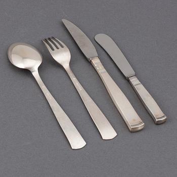 JACOB ÄNGMAN, a part 'Rosenholm' silver cutlery, GAB, Stockholm, 1970/80s (16 pieces).