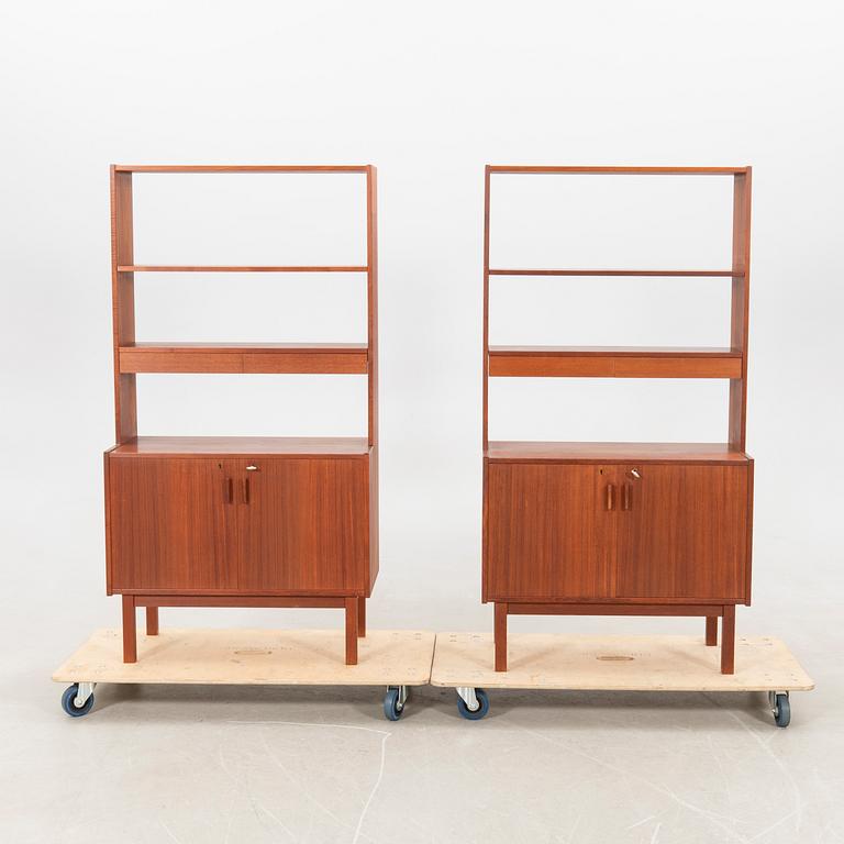 Bookcases a pair of Breox furniture 1960s.