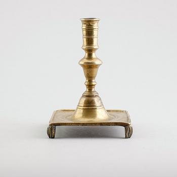 LJUSSTAKE, mässing, 1600-tal.