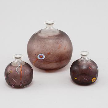 VASER, 3 st, glas, Bertil Vallien, Boda Artist Collection, 1900-talets andra hälft.