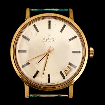 HERRARMBANDSUR, guld på stål, Zenith Automatic.