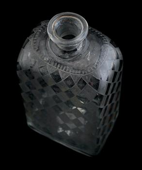 BRÄNNVINSPLUNTA, glas, Casimirsborg, 1700-/1800-tal.