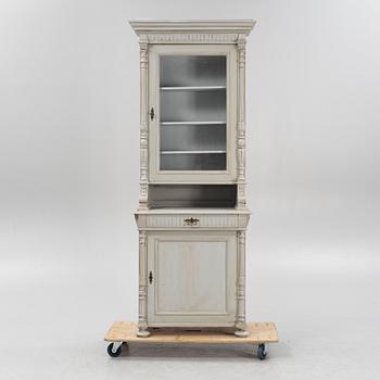 A painted cabinet, late 19th Century.