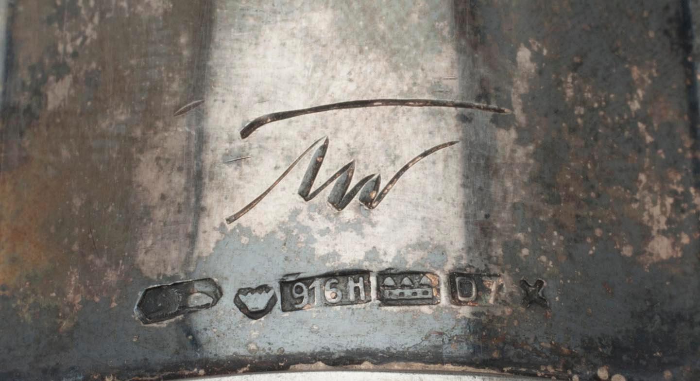 VAS, silver, "TW2", sign. TW, Kultakeskus, Tavastehus 1957.