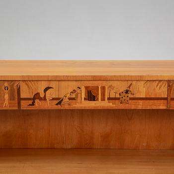 A 1930s sideboard, possibly by Mjölby Intarsia, Sweden.