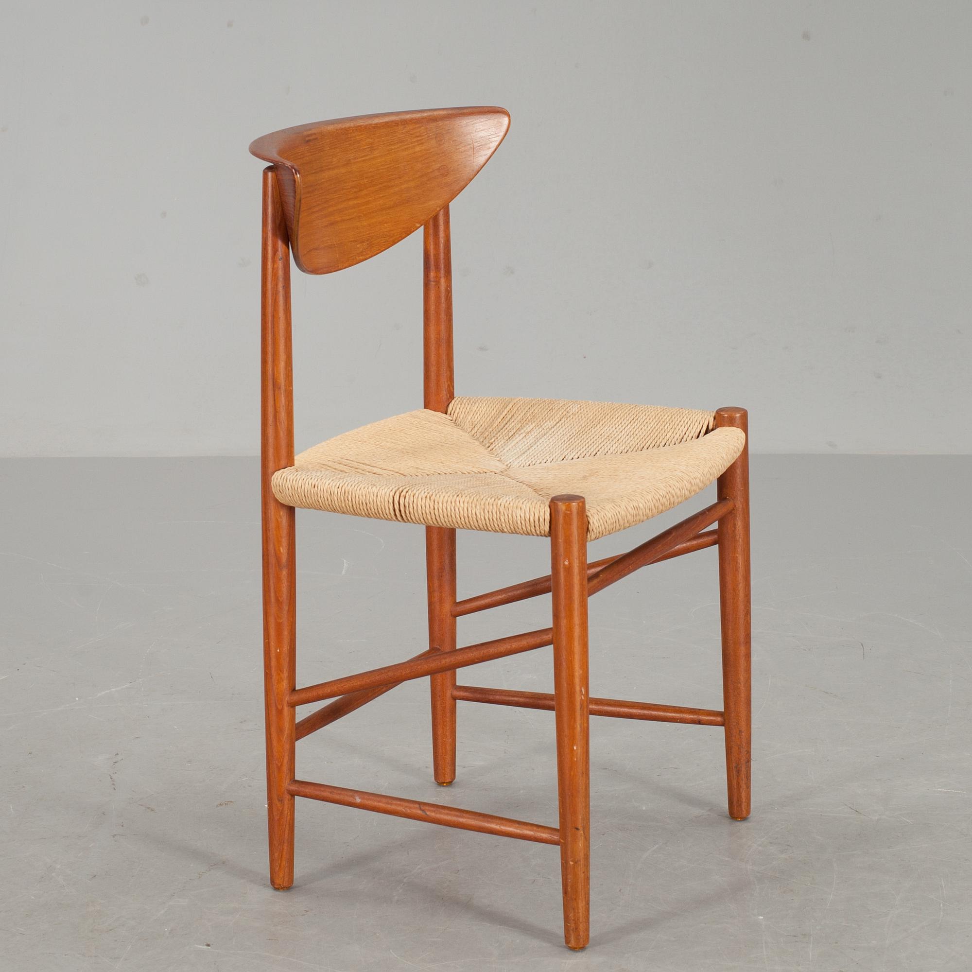 STOL, modell 316, Peter Hvidt och Orla Mølgaard-Nielsen, Søborg Møbler, Danmark, 1950/1960-tal.