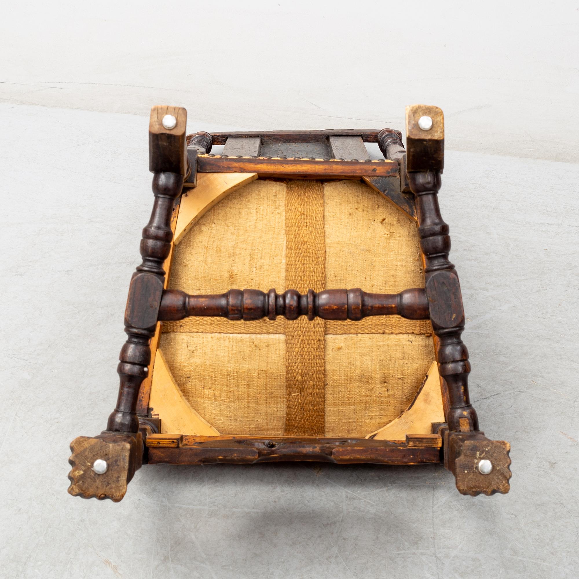 A first half of the 18th century late baroque chair.