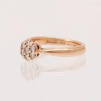A 14K gold ring "Venice" set with round brilliant cut diamonds, Glamira.