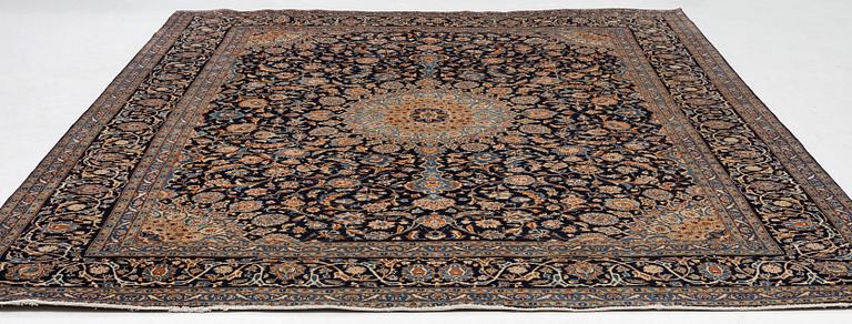 A Keshan rug, approx. 370 x 297 cm.