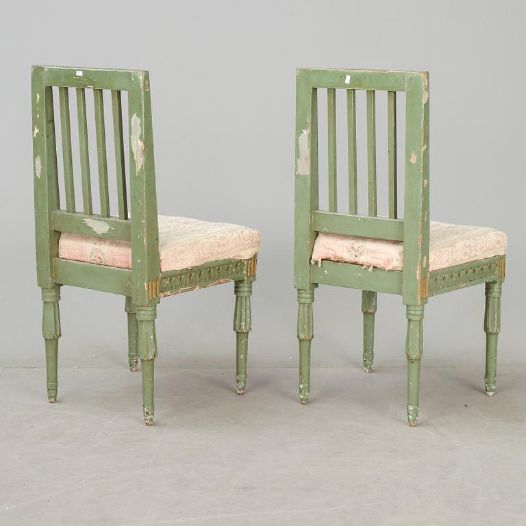 STOLAR, ett par. Gustavianskt provinsarbete, 1800-talets första hälft.