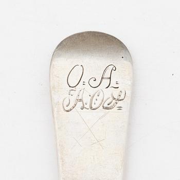 A Swedish silver spoon, mark of Friedrich Heinrich Klinck, Stockholm 1753.